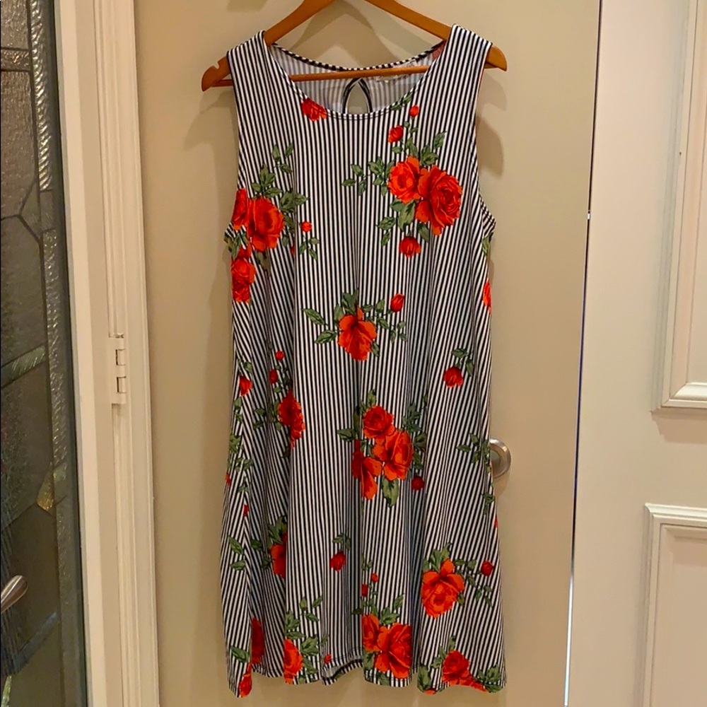 Rose sleeveless dress